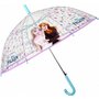 Perletti - Umbrela  Frozen 2 automata rezistenta la vant transparenta 45 cm - 1
