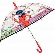 Perletti - Umbrela  Lady Bug automata rezistenta la vant transparenta 45 cm