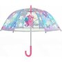 Perletti - Umbrela  Unicorn automata rezistenta la vant transparenta 42 cm - 1