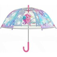 Perletti - Umbrela  Unicorn automata rezistenta la vant transparenta 42 cm