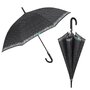 Umbrela ploaie automata baston neagra cu buline - 1