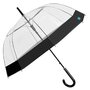 Umbrela ploaie transparenta cu bordura neagra - 1