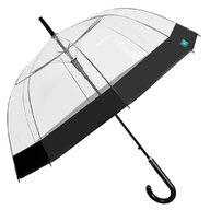 Umbrela ploaie transparenta cu bordura neagra