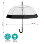 Umbrela ploaie transparenta cu bordura neagra - 7