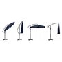 Umbrela terasa/gradina, Plonos, Pliabila, Inclinabila, Impermeabila, Diametru 3m, Inaltime 250 cm, Blue - 4