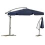 Umbrela terasa/gradina, Plonos, Pliabila, Inclinabila, Impermeabila, Diametru 3m, Inaltime 250 cm, Blue - 3