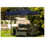 Umbrela terasa/gradina, Plonos, Pliabila, Inclinabila, Impermeabila, Diametru 3m, Inaltime 250 cm, Blue - 7