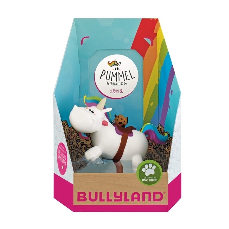 Bullyland - figurina unicornul dolofan, la calarie