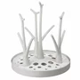 Uscator, Bocioland, Pentru biberoane, Cu design flexibil, Fara BPA, Pentru 8 recipiente, 22x26 cm, White - 1