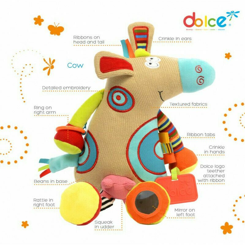 Dolce - Vacuta, jucarie interactiva cu activitati,