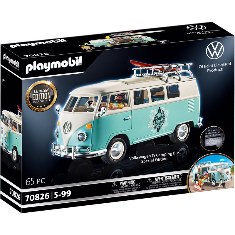 Playmobil - Masina T1 Camping Bus , Volkswagen , Editie speciala