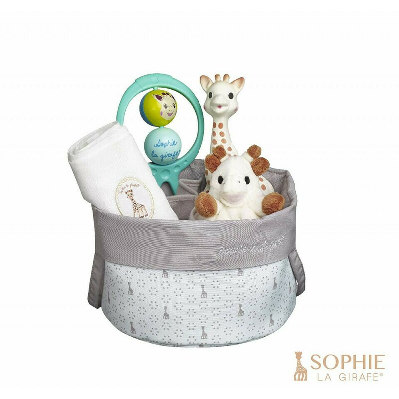 Vulli - set cos cadou nastere girafa sophie