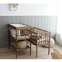 Woodies - Dream Crib - Patut Mic 90 x 40 cm Vintage, Din Lemn Masiv - 7