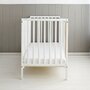 Woodies - Stardust White - Patut Bebe Din Lemn Masiv, 120 cm x 60 cm, Design Impunator, Confortabil, Rezistent - 5