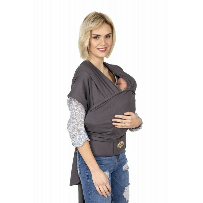 Sevibebe - wrap elastic cu suport lombar gri