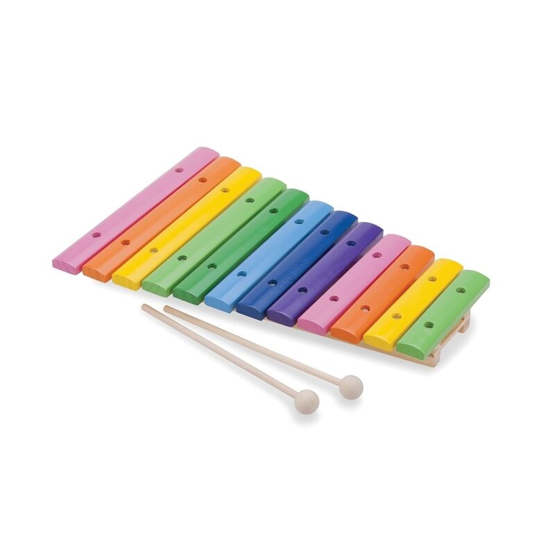 New classic toys - xilofon lemn, 12 note colorate