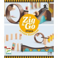 Djeco - Set de constructie trasee Zig&Go, 25 piese