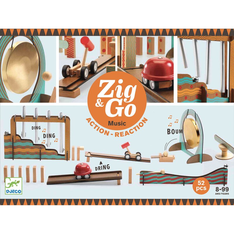 Djeco - Zig and Go . set de constructie trasee. Muzica