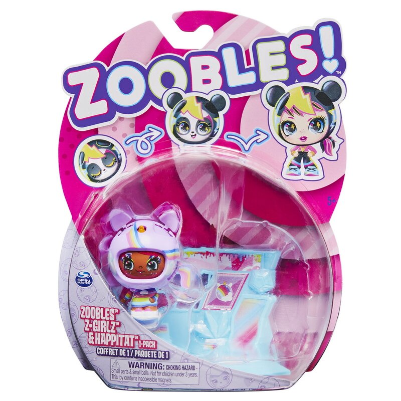 Spin master - zoobles z-girlz figurina de transformare fetita unicorn