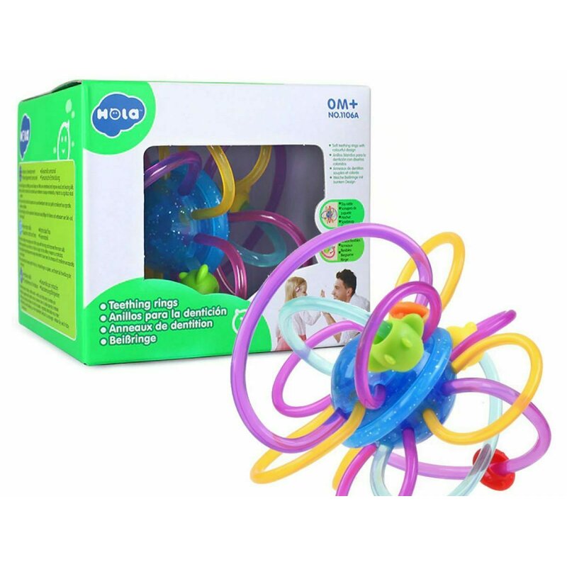 Jucarii bebe - zornaitoare simpla gingivala, multicolor