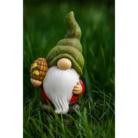 Pitic de gradina cu stup de albine, ceramica, 17x11x8 cm, multicolor