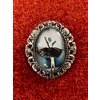 Brosa/Medalion Balerina Lebada Neagra 3,5x3 cm