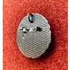 Brosa rotunda/medalion Note muzicale, diametru 3.8 cm