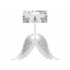 Decoratiune de Craciun - aripi de inger - argintiu cu sclipici - 15 x 10 x 2.5 cm