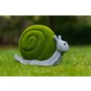 Decoratiune de gradina Melc cu iarba catifelata 12 x 18 x 8cm