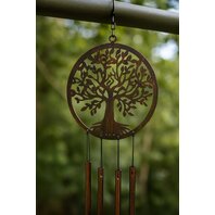 Decoratiune de gradina metal Clopotei de vant - Copacul Vietii 55.5cm x 1.3cm x 16cm