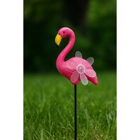 Decoratiune de gradina Morisca Flamingo Roz 10.5 x 6 x 61cm