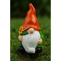 Decoratiune de gradina Pitic de gradina cu accesorii in mana