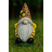 Decoratiune de gradina Pitic de gradina cu albina, 6.5cm x 10cm x 5cm