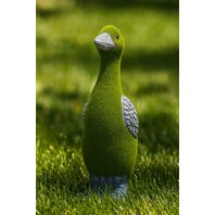 Decoratiune de gradina Rata cu iarba catifelata 18cm X 8cm X 10cm