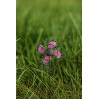Decoratiune gradina Morisca de vant Floare metalic, 3 modele, 12.5 x 3.3 x 61cm