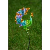 Decoratiune gradina Paun pe tarus,14.5 X 2 X 61CM