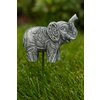 Decoratiune Gradina Statuie antica Elefant, polirasina, 12 cm, Gri