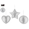 Decoratiune Spinner de agatat argintiu