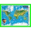 Harta Lumii pentru copii (proiectie 3D) in germana 1000x700mm