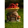 Ornament Solar Gradina Casuta Zanelor Ciupercuta 15 x 14 x 19.5cm