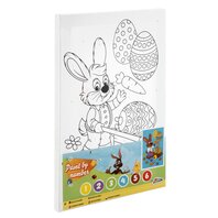 Pictura pe Numere - Iepuras si Oua de Paste