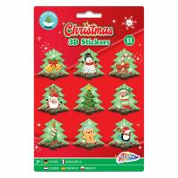 Autocolant de Craciun 3D - Braduti - 9 bucati/set