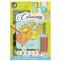 Cart de colorat dupa numere A4, 24 pagini