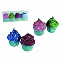 Ornamente de Craciun briose - set de 4 bucati - 10x8cm