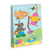 et creativ de Paste- 3 figurine: Iepuras, Oua si Puisor + accesorii