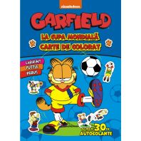 Carte de colorat Garfield cu jocuri si activitati si stickere vol. 3 - La cupa mondiala