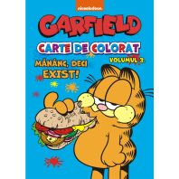 Carte de colorat Garfield vol III: Mananc, deci exist!