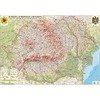 Romania si Republica Moldova. Harta fizica administrativa si a substantelor minerale utile (proiectie 3D) 1400x1000mm