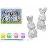 Set de colorat de Paste - 2 iepurasi de Paste, culori si pensula incluse