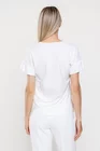 Bluza Caramel casual din jerse cu volan la manecă ivory B4520 thumbnail picture - 